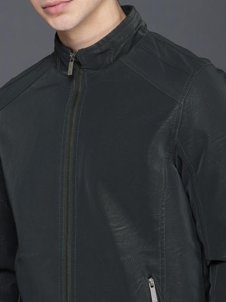 Boss jaylo hot sale leather jacket