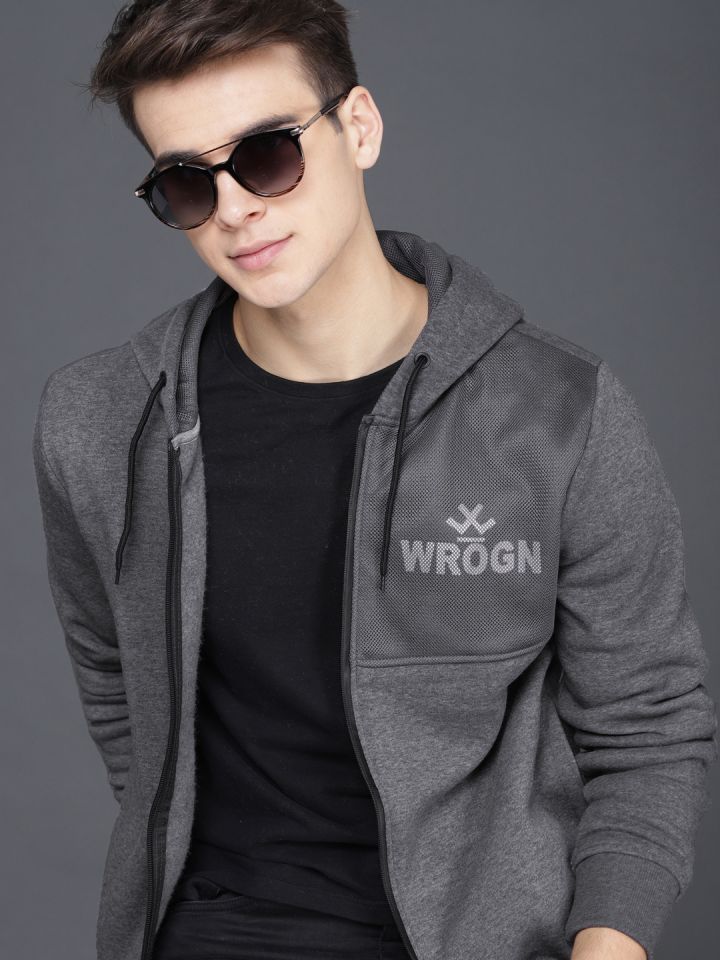 Wrogn shop sweatshirt myntra