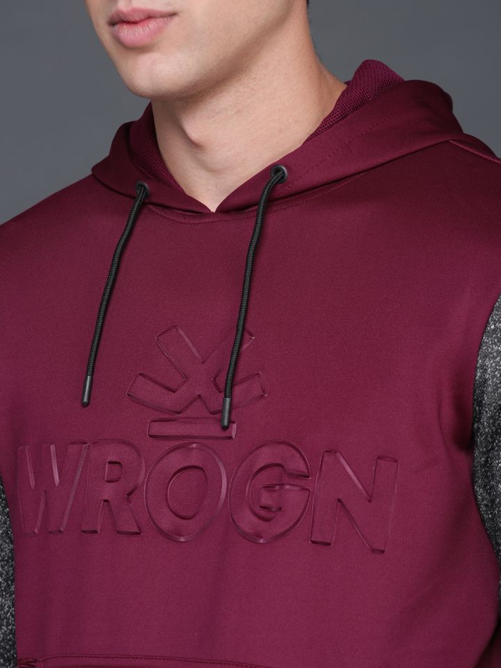 Wrogn sales hooded sweatshirt