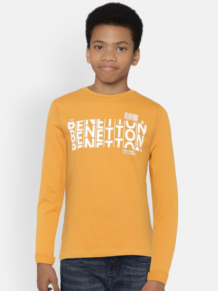 Boys mustard shop yellow shirt