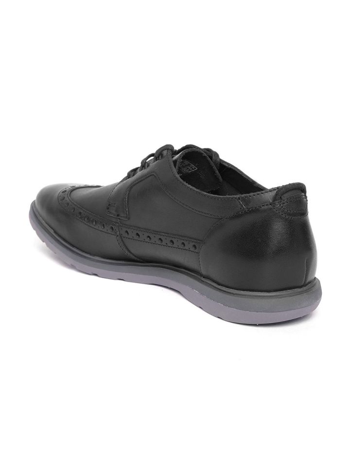 Clarks navy brogues shop