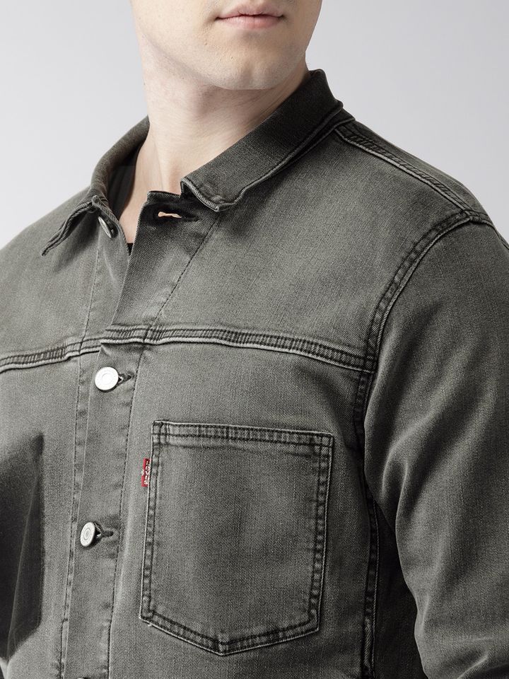 levis denim jacket myntra