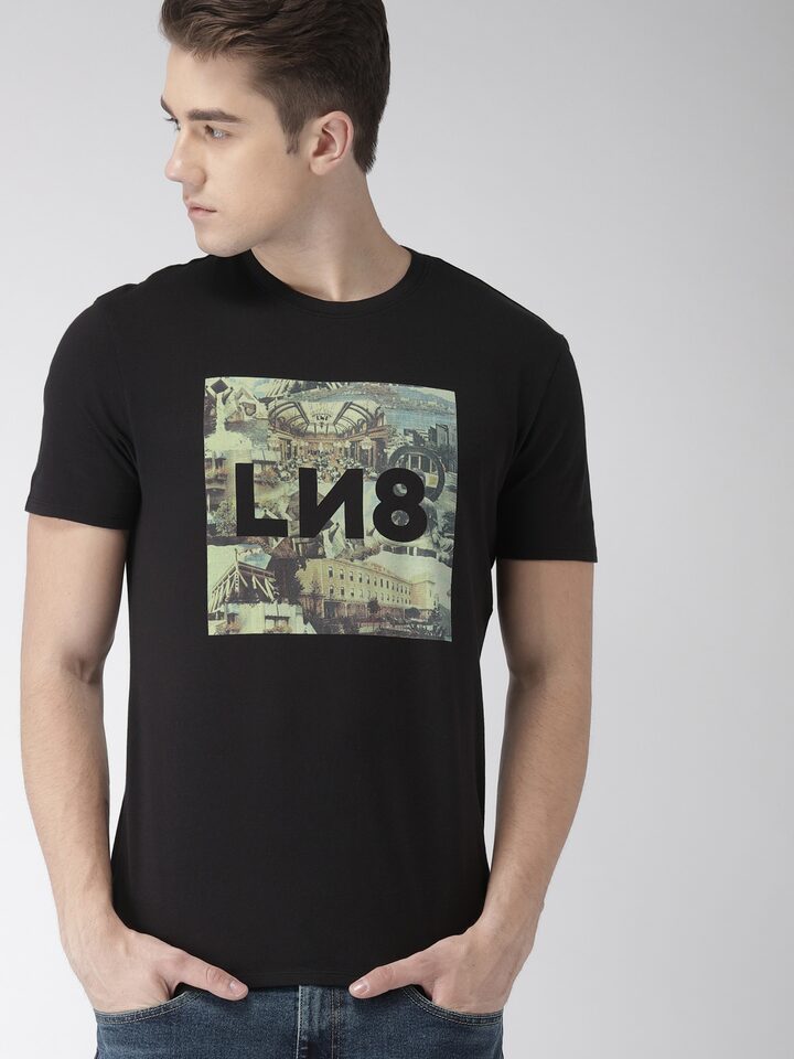 Buy Levis Men Black LINE 8 Printed 