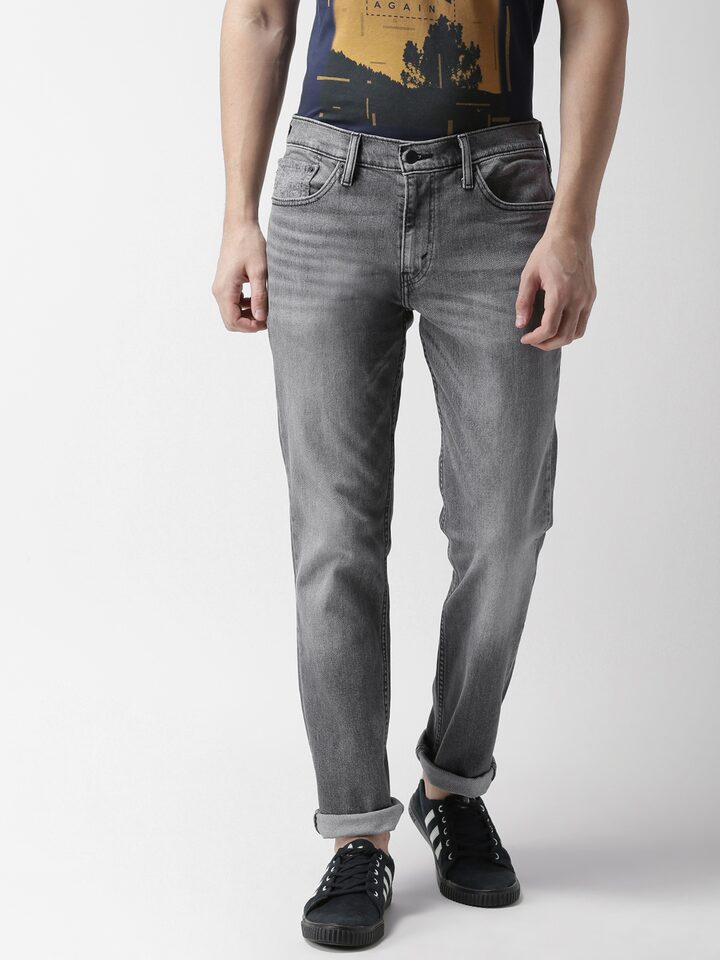 Buy Levis Men Grey Slim Fit Low Rise Clean Look Stretchable Jeans - Jeans  for Men 6841169 | Myntra