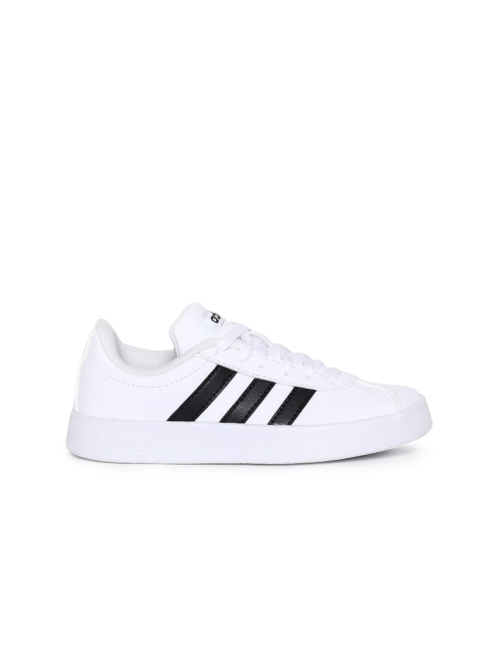 White Solid VL COURT 2.0 K Tennis Shoes 