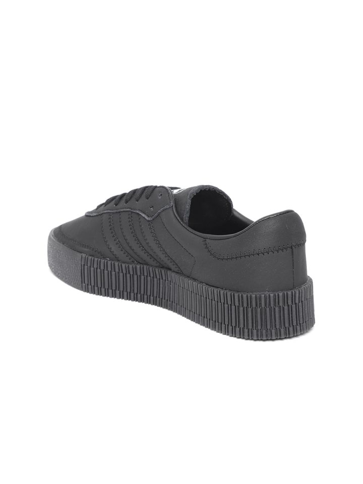 Adidas originals samba rose trainers in triple black store