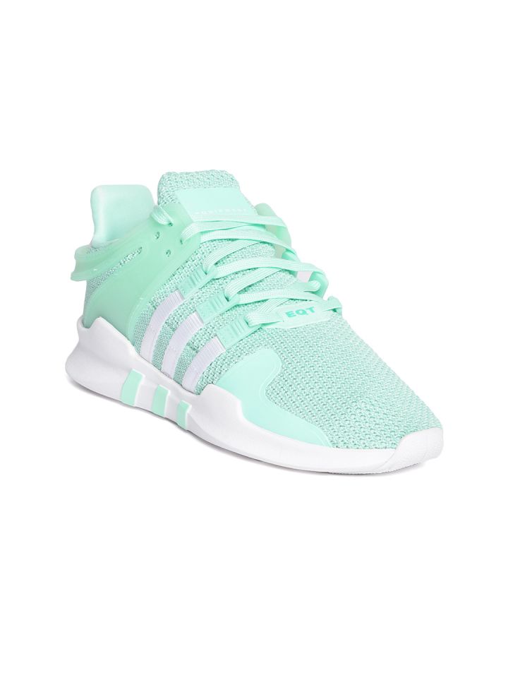 mint green adidas sneakers