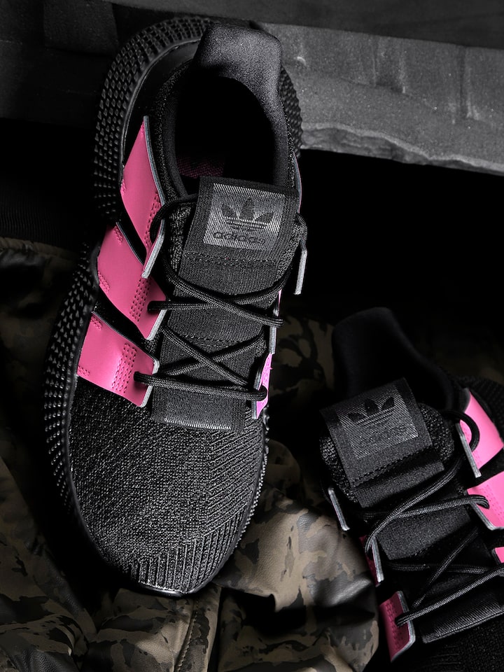 black and pink adidas shoes womens