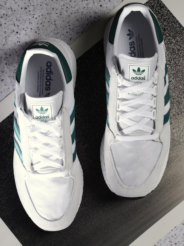 adidas originals forest grove suede and mesh sneakers