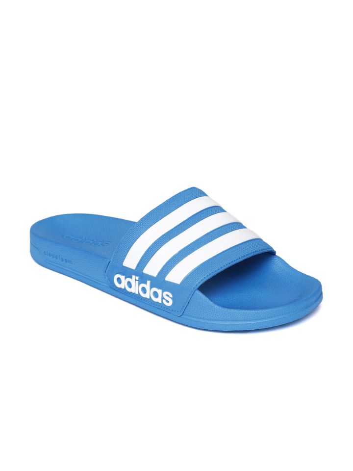 Adilette shower shop slides blue