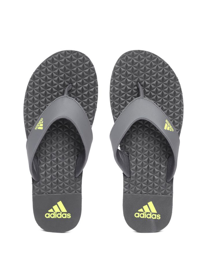 adidas gray thong flip flop