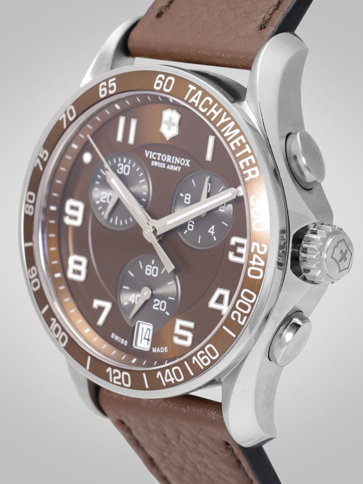 Buy Victorinox Men Brown Swiss Chronograph Watch 241498 Watches