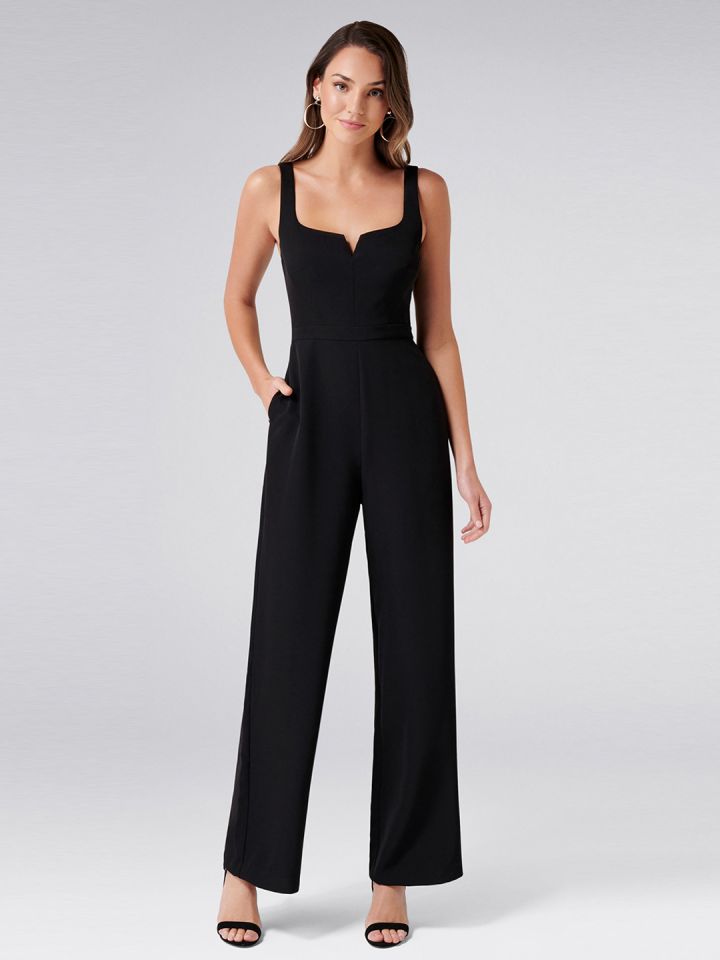 Forever new jumpsuit black hot sale