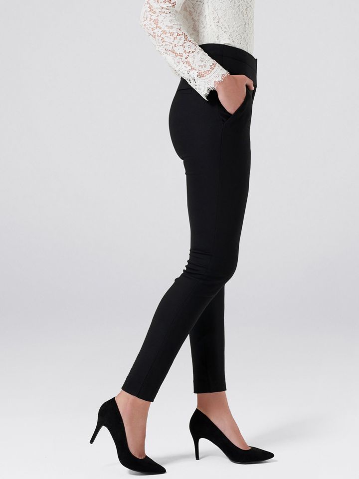 Black High Waist Skinny Trousers  TALLY WEiJL Online Shop