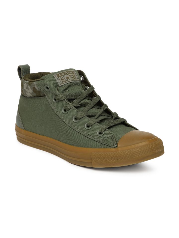 Converse olive discount solid canvas