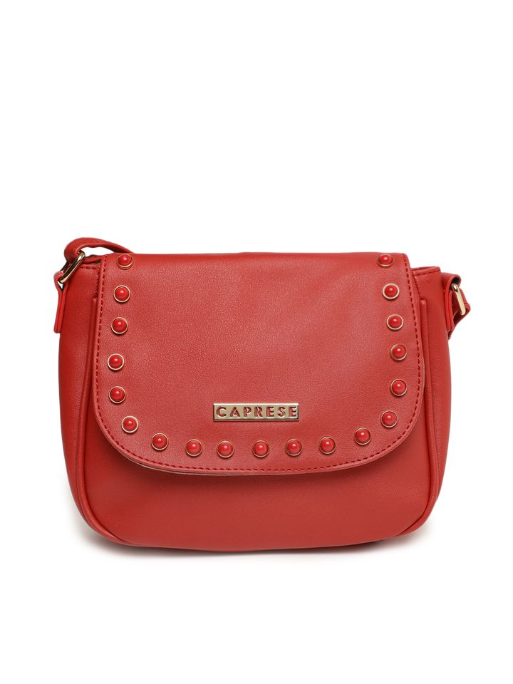 caprese red sling bag