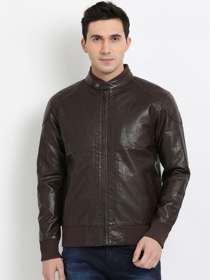 t base leather jacket