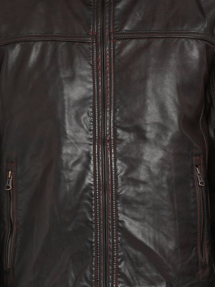 t base leather jacket