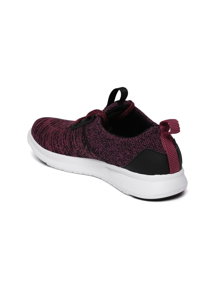 Buy Reebok Women Burgundy Black Fringe LP Woven Design Running