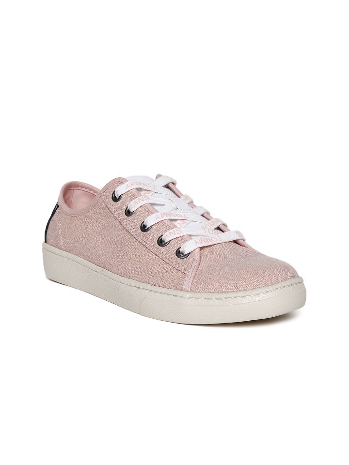 tommy hilfiger pink tennis shoes