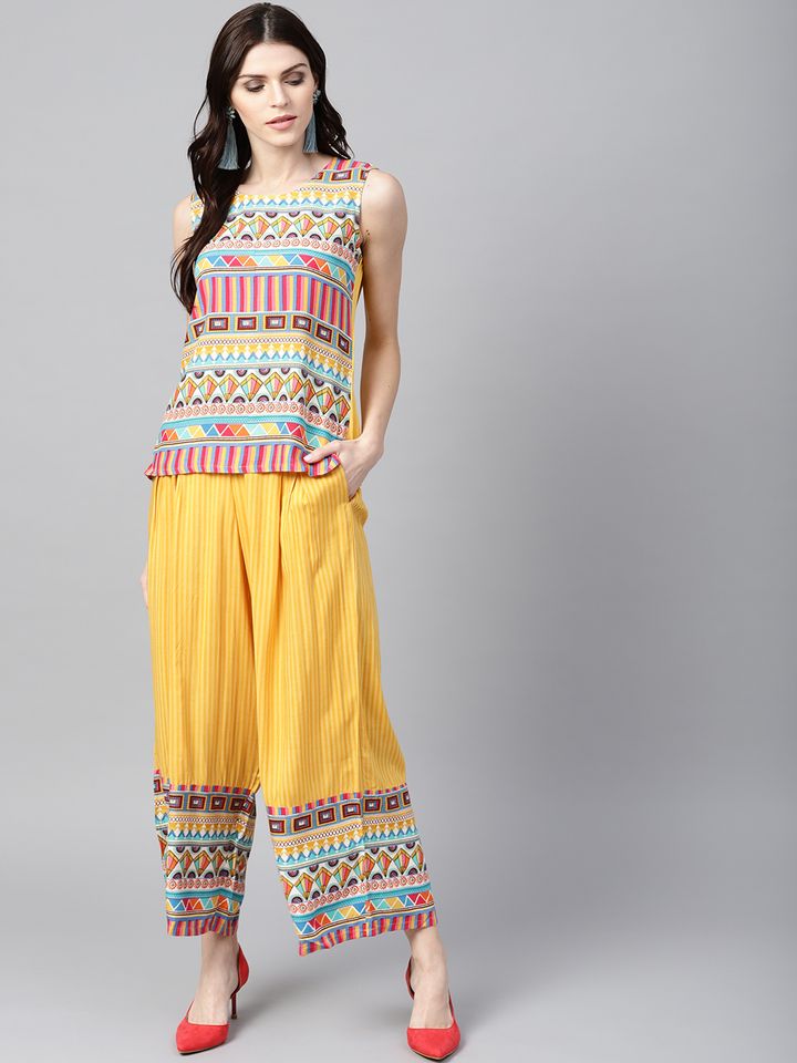 Myntra palazzo tops Clearance