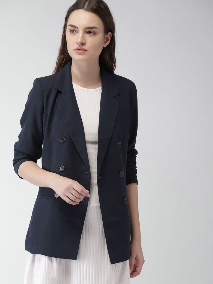double breasted casual blazer