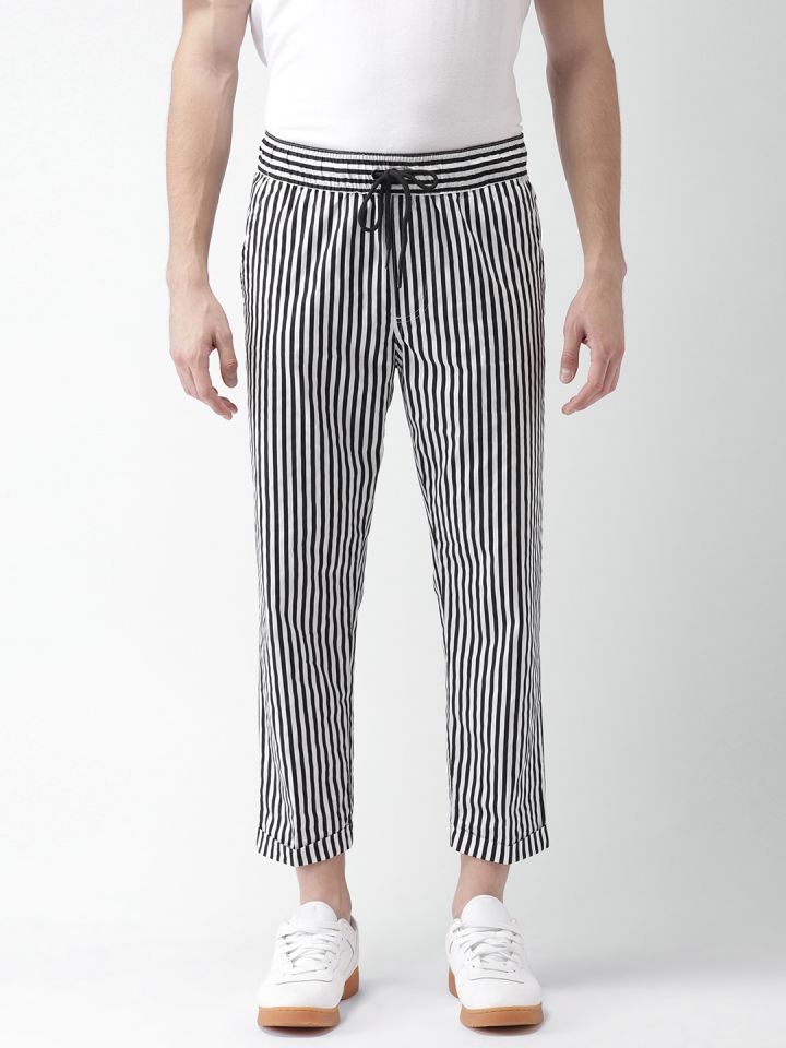 black and white striped pants forever 21