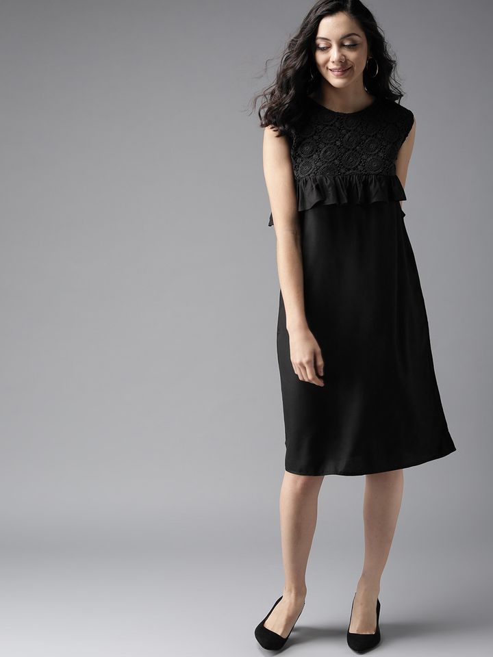 myntra a line dress