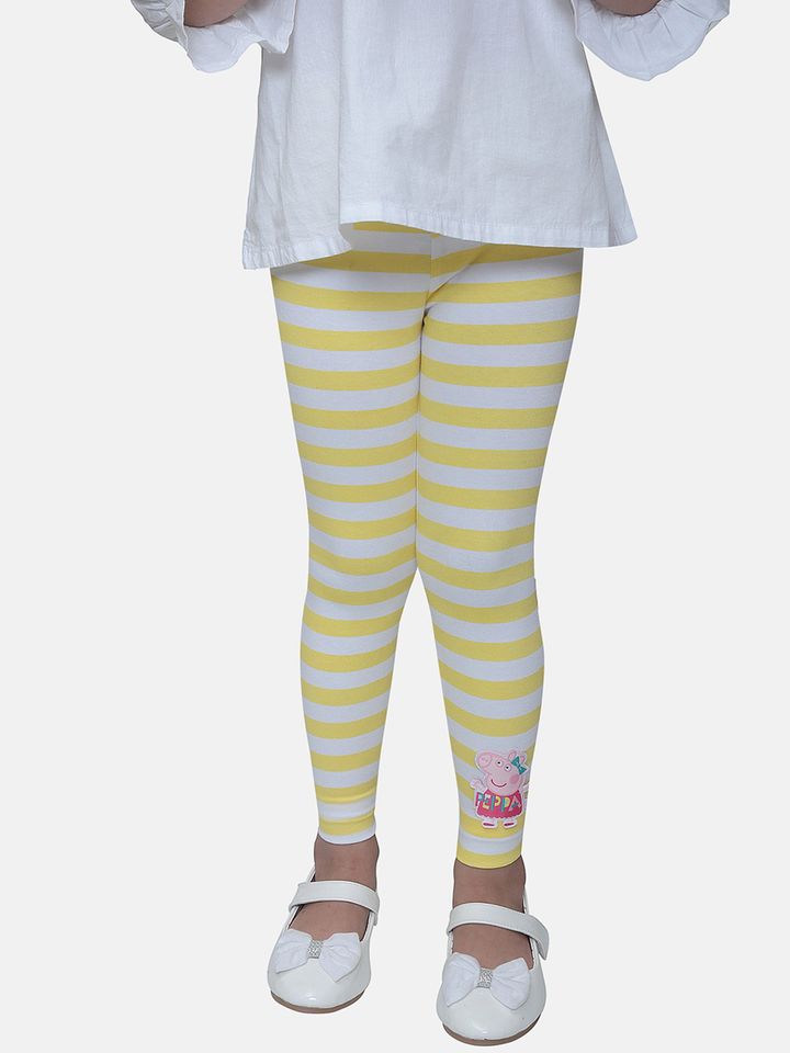Buy DChica Girls White \u0026 Yellow Striped 
