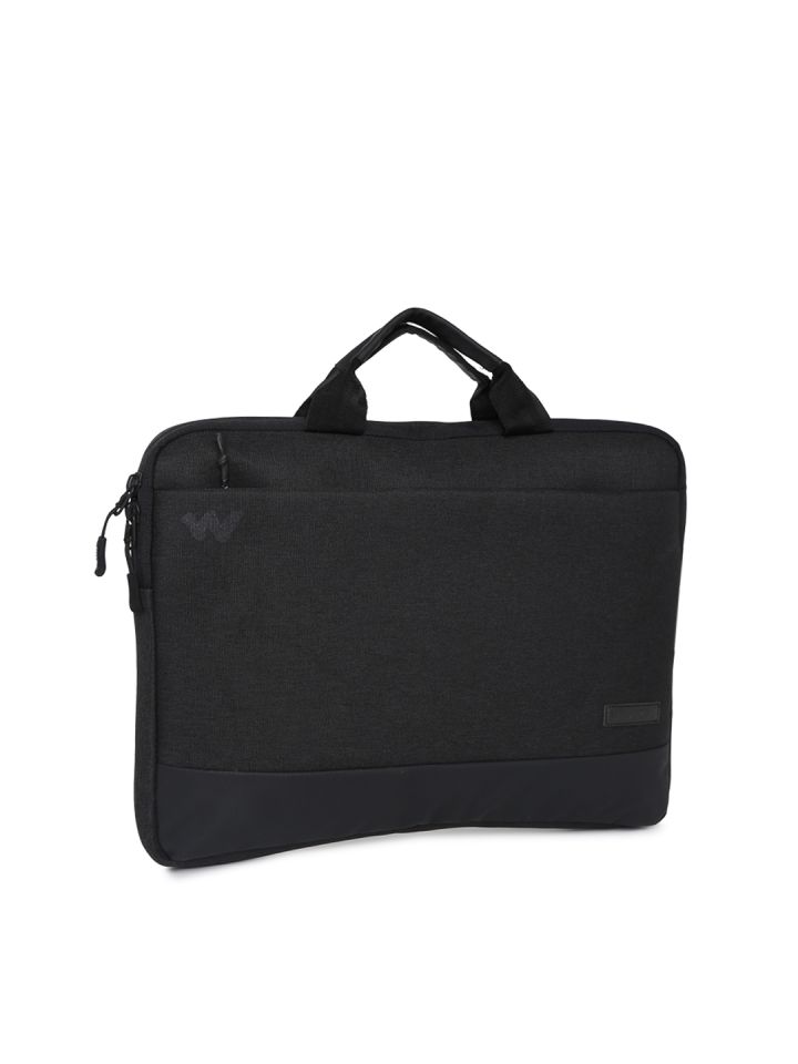 Wildcraft polyester outlet black laptop bag