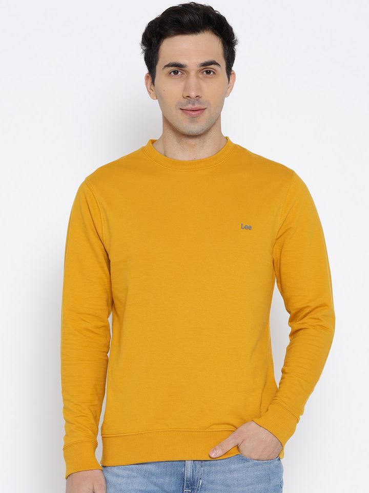 mustard mens sweatshirt