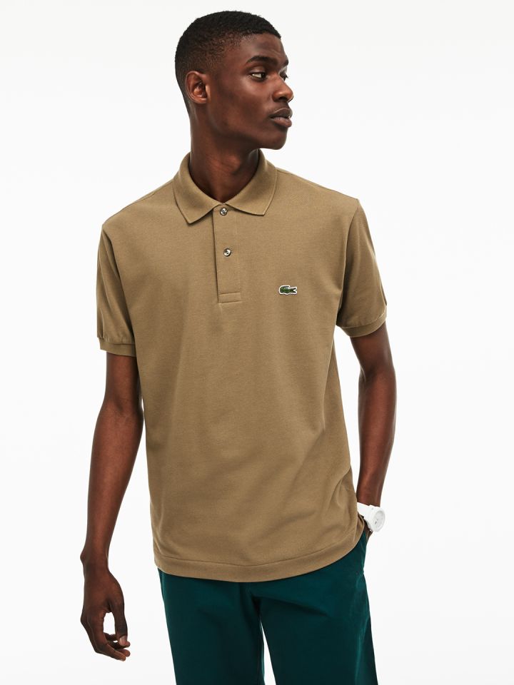 Buy Lacoste Men Khaki L.12.12 Polo Tshirts for Men 6957947