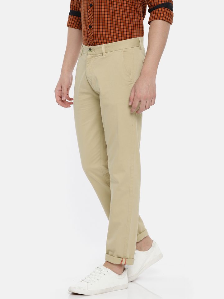 Buy Ruggers Men Beige Modern Slim Fit 