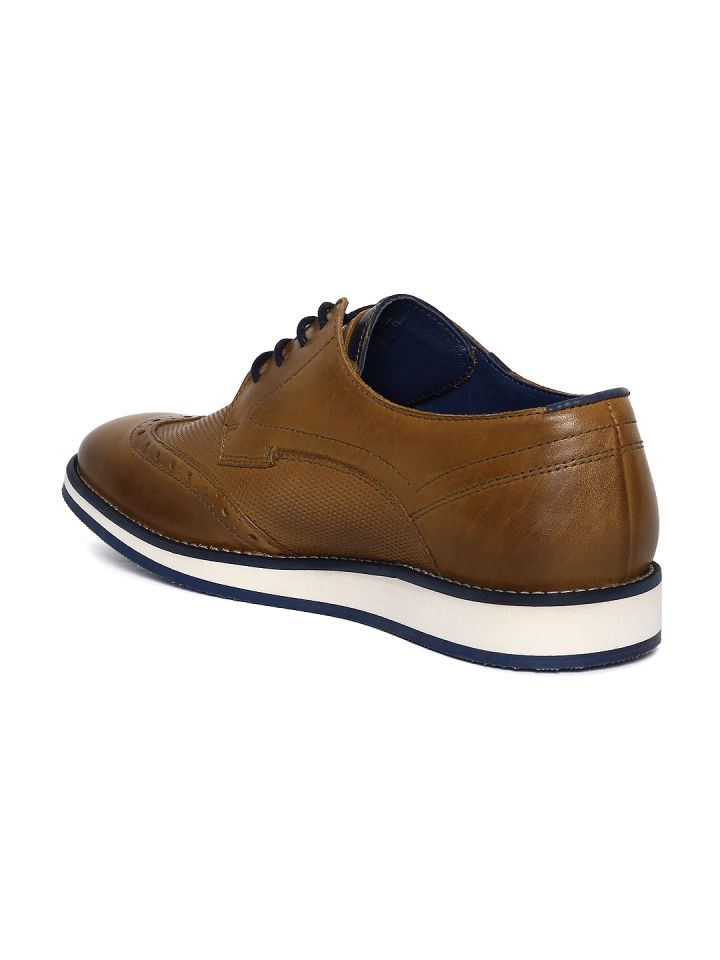 Dune London Men Tan Leather BECKHAM FC Brogues