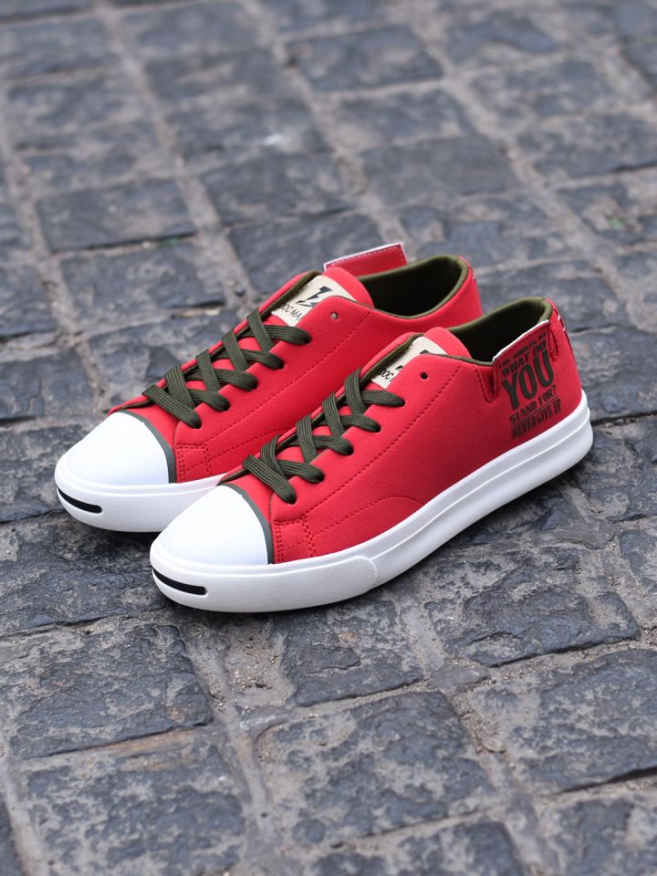 doc martin red sneakers