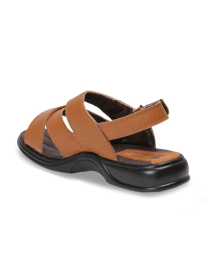 Buy Red Chief Men Tan Leather Comfort Sandals - Sandals for Men 6977150 |  Myntra