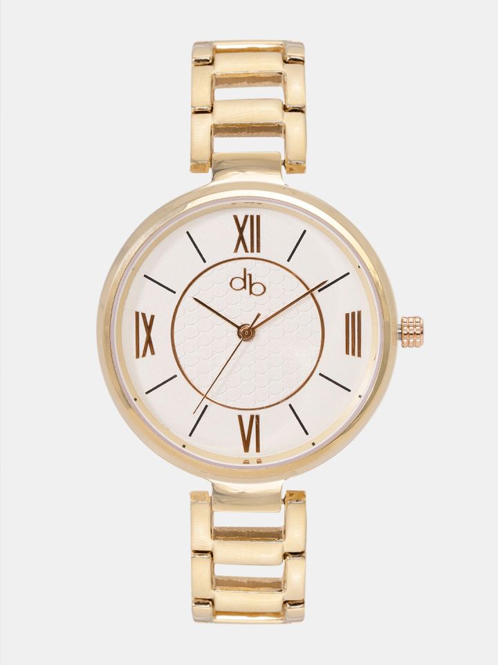 DressBerry Women Off White Analogue Watch S008 A