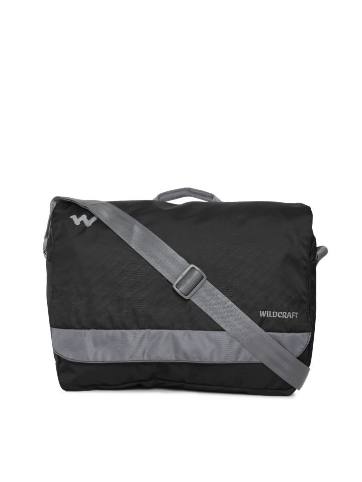 Wildcraft Unisex Black Solid Messenger Bag