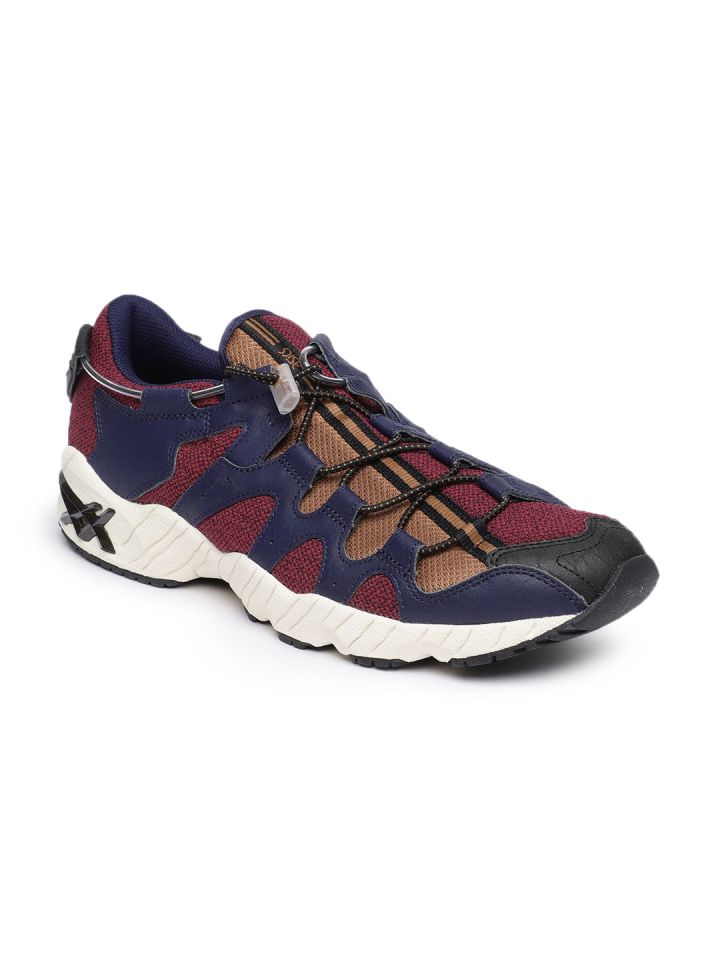 ASICS Tiger Men Pink Navy Blue Colourblocked GEL MAI Sneakers