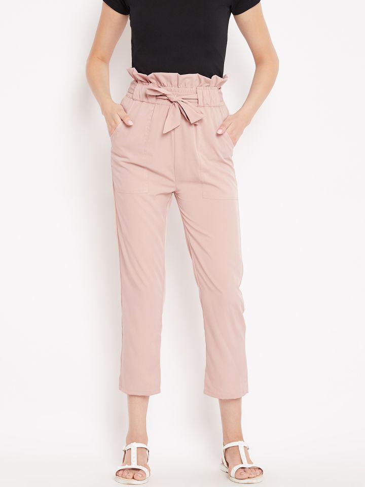 How To Style Topshop Check Peg Trousers