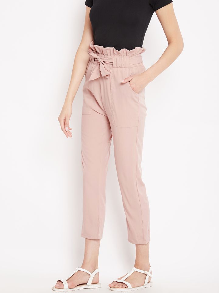 Solly Trousers  Leggings Allen Solly Pink Trousers for Women at  Allensollycom