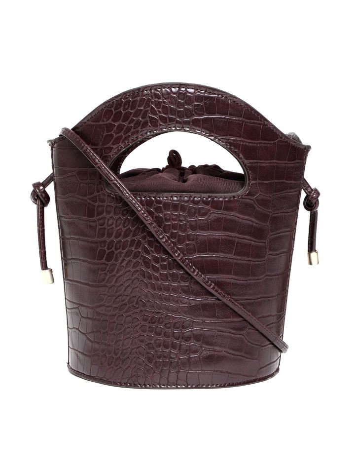 Mango burgundy bag top