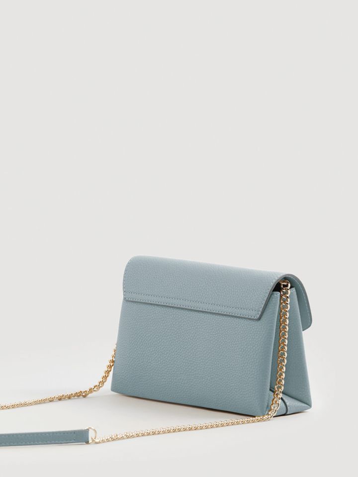 Mango blue solid sling bag clearance