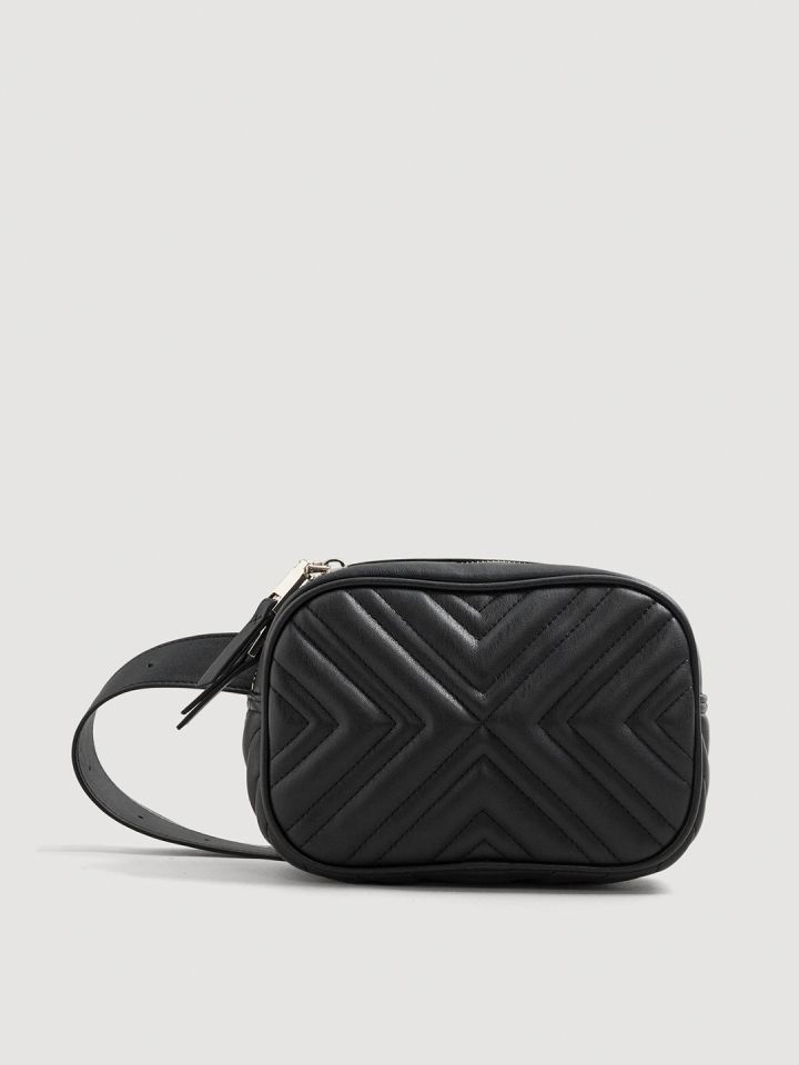 Mango belt bag black sales