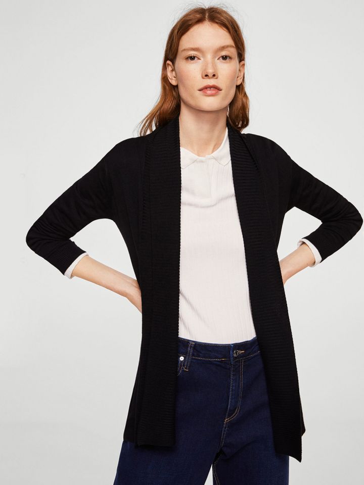 Mango black deals cardigan