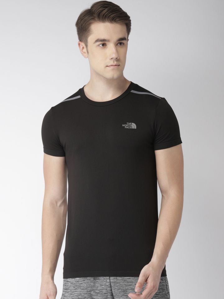 Mens black north face t shirt clearance