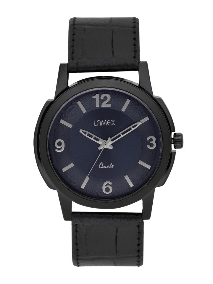 LAMEX Men Navy Blue Analogue Watch REGULAR DLX 6019