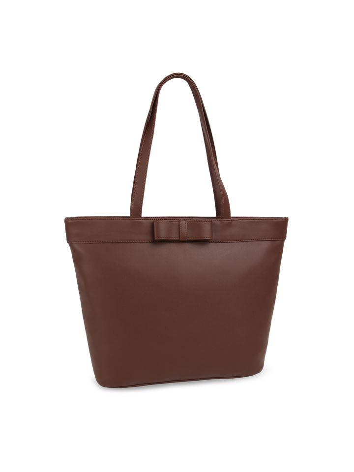 Buy Toteteca Brown Solid Shoulder Bag Handbags for Women 7019548