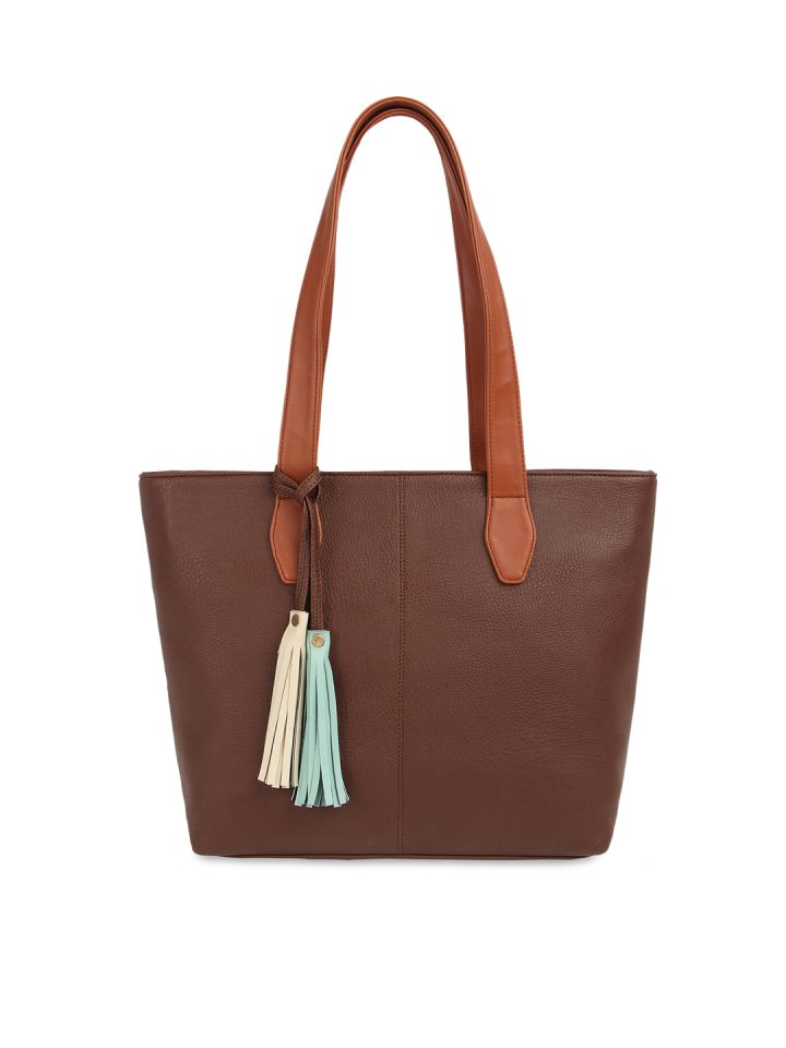 Buy Toteteca Brown Solid Shoulder Bag Handbags for Women 7019555