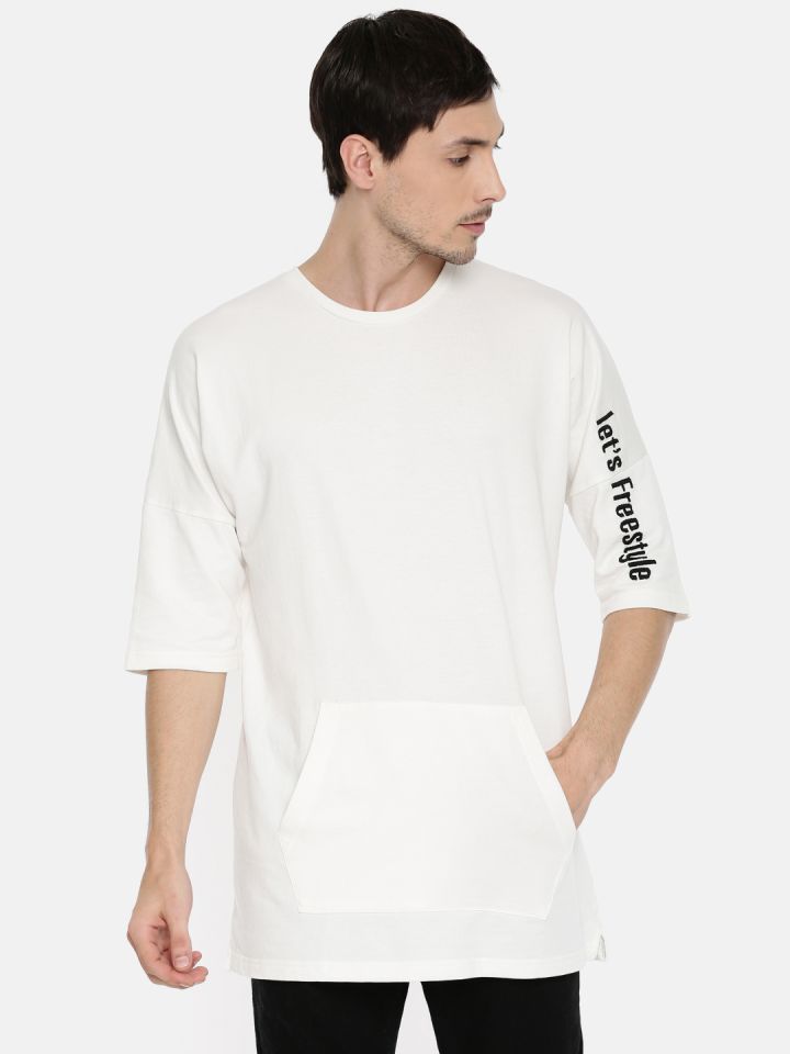 Off white longline cheap t shirt